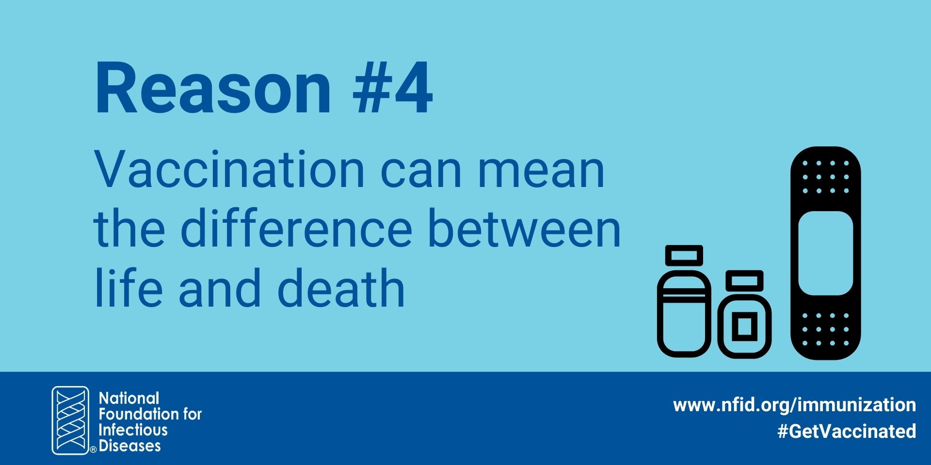Reason 4: Vaccination can mean the difference between life and death